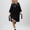 hand-painted-multifunctional-black-dress-with-hood-lithara-1